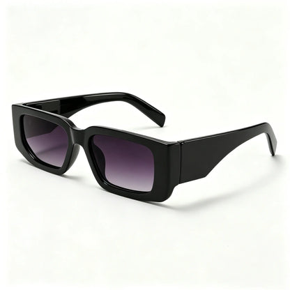 【{With Letters}】Fashion Retro Square Sunglasses for Men Women Classic Trendy Square Frame Shades UV400 Protection Sun Glasses Super Popular for All