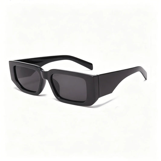 【{With Letters}】Fashion Retro Square Sunglasses for Men Women Classic Trendy Square Frame Shades UV400 Protection Sun Glasses Super Popular for All