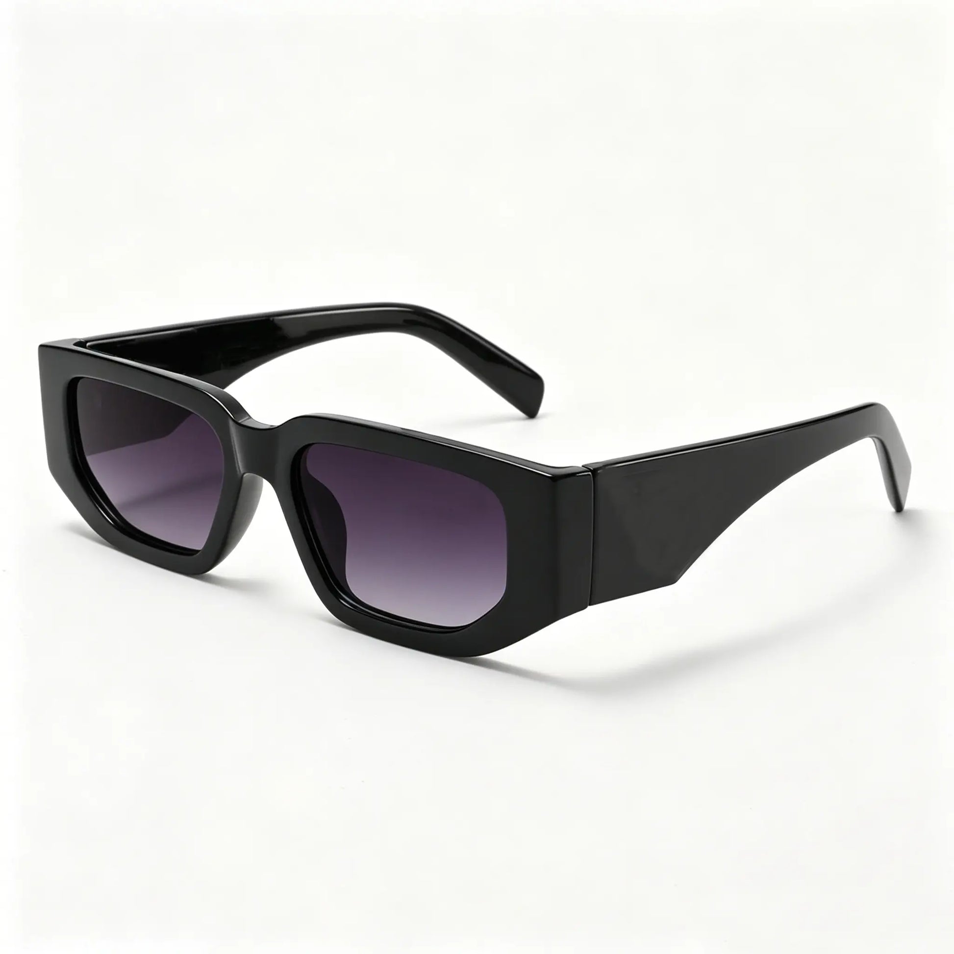 【{With Letters}】Fashion Retro Square Sunglasses for Men Women Classic Trendy Square Frame Shades UV400 Protection Sun Glasses Super Popular for All