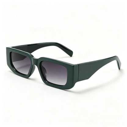 【{With Letters}】Fashion Retro Square Sunglasses for Men Women Classic Trendy Square Frame Shades UV400 Protection Sun Glasses Super Popular for All