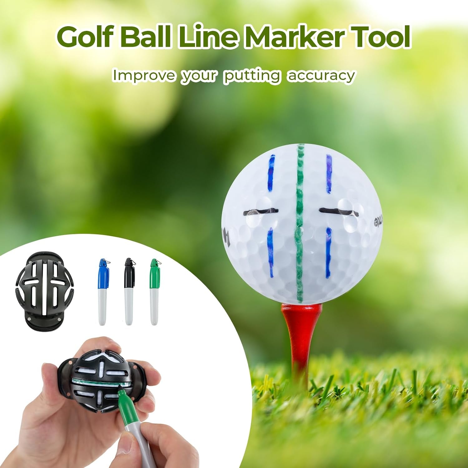 Golf Accessories Kit for Men Women, Golf Accessories Set W/Golf Balls, Golf Tees, Golf Towel, Golf Belt, Golf Hat, Divot Tool, Ball Marker, Storage Bag, Golf Gift Box for Golfers