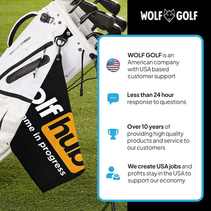Golfhub Golf Towel - Golf Accessories for Men - Golf Gifts for Men - Printed Funny Golf Towel