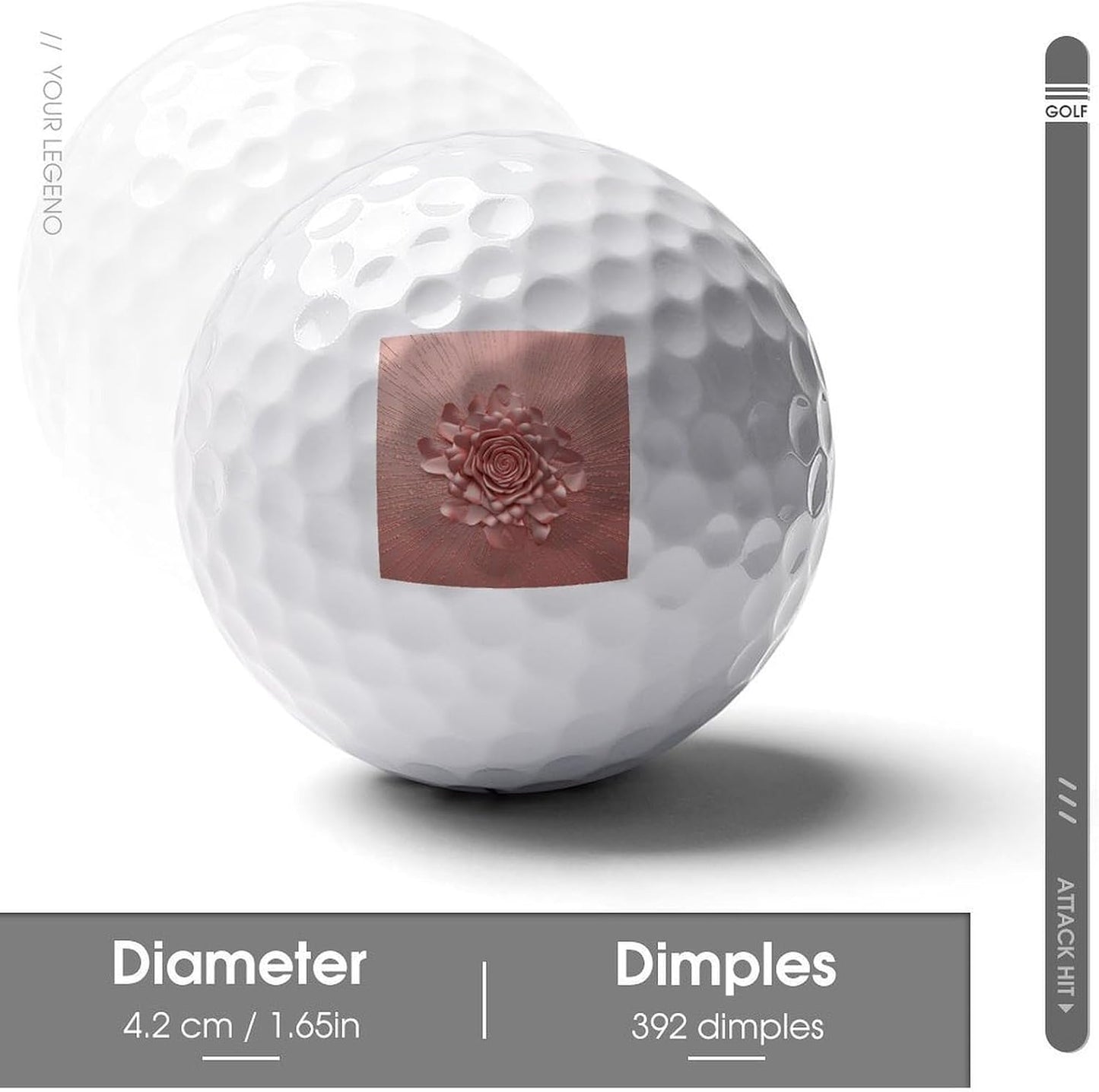 Rose Golf Balls Golf Balls for Men Golf Ball Bulk Callaway Golf Balls Range Golf Balls Best Golfballs for Women Distance Golf Balls Golf Accessories