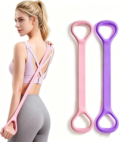 Exercise Band - Figure 8 Resistance Bands with Handles, Elastic Exercise Bands for Women